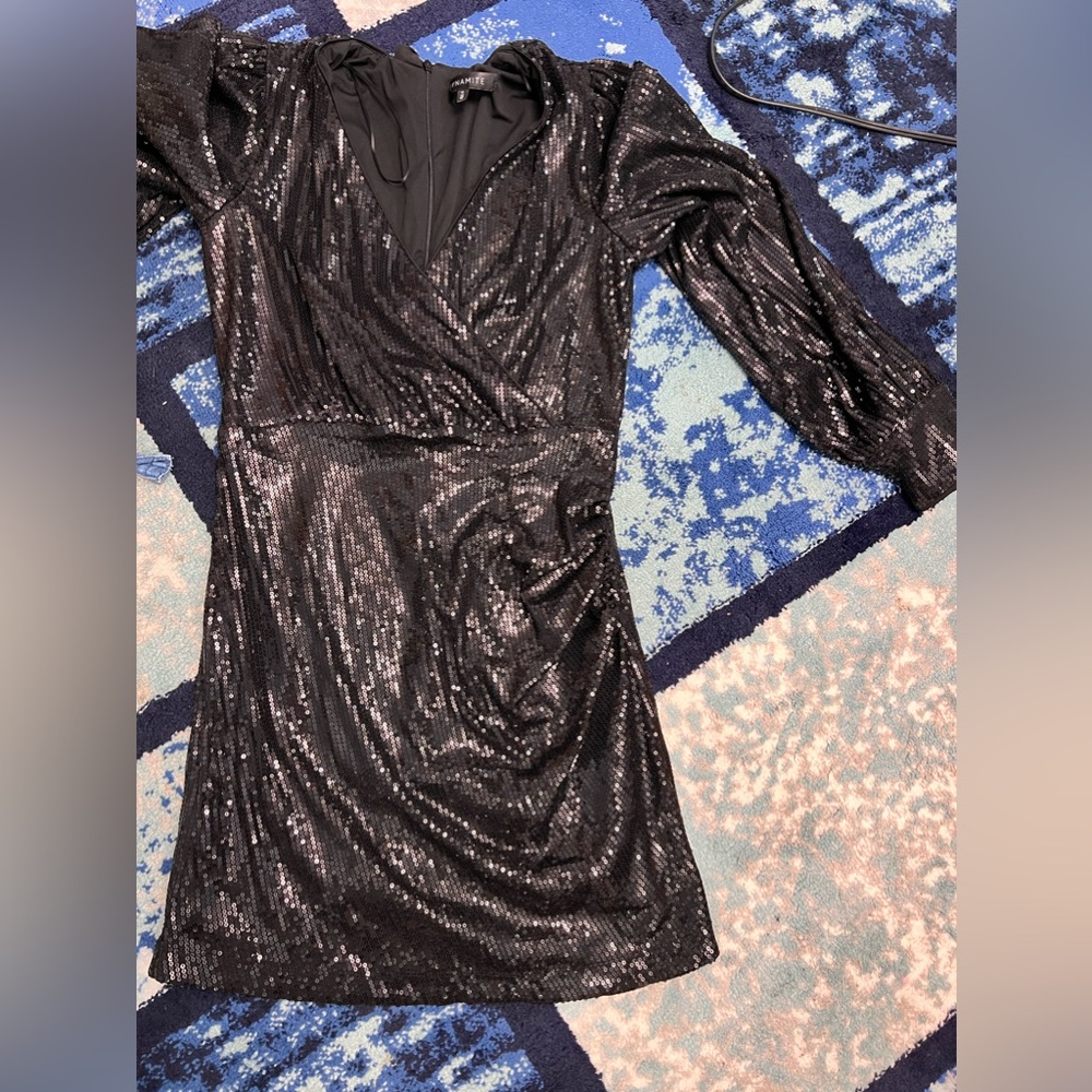 Black Sequin Dreess